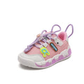 mesh sports shoes with lights children's shoes breathable casual boys and girls letters baby children's shoes in stock