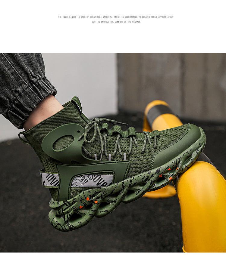 plus size Men's Shoes Spring and Autumn New Soft Sole Sports Casual Mesh Running Shoes Lightweight 46 Cross-border Shoes Men's Trendy Shoes