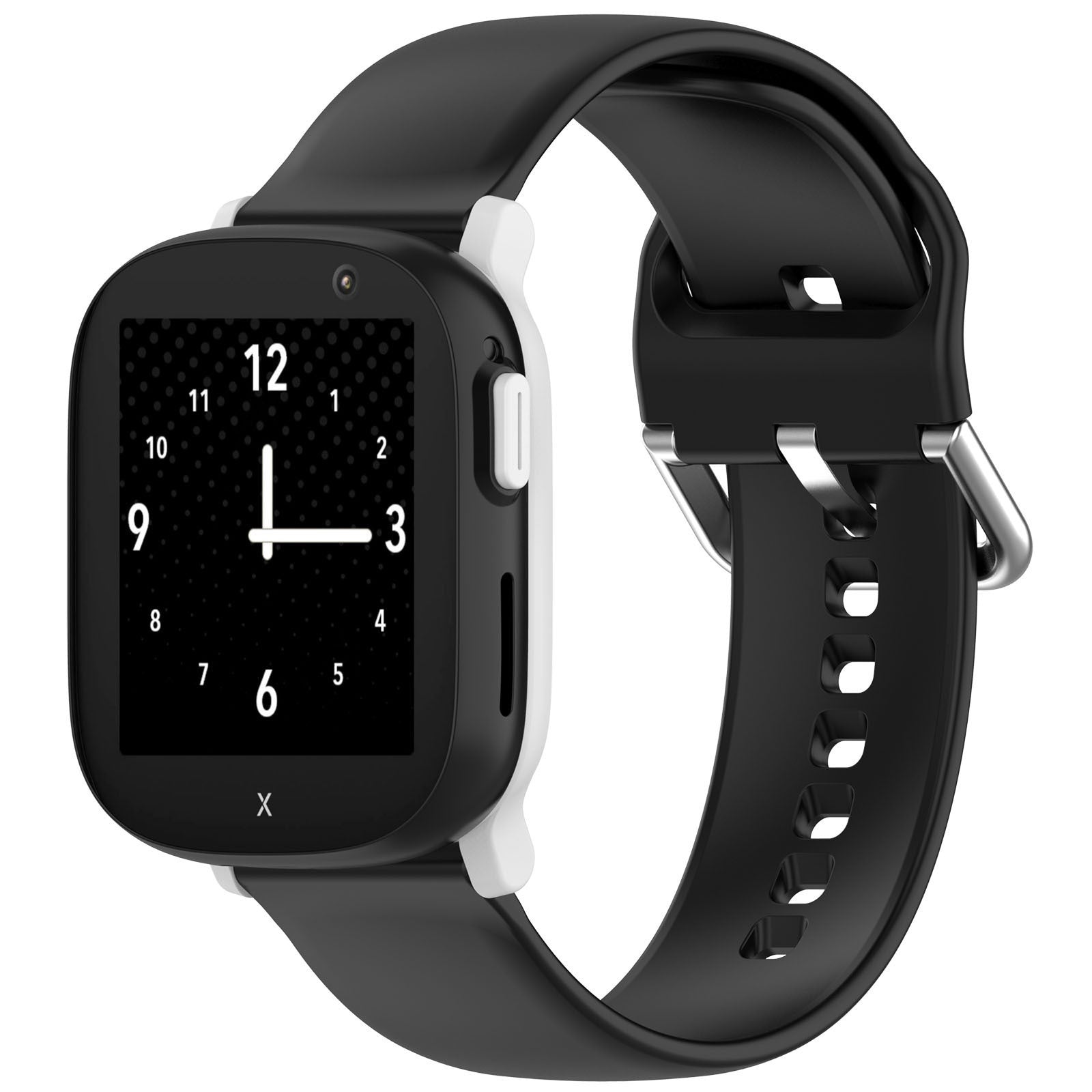 Suitable for Xplora X6 Play Children's Watch Silicone Strap Sports Wristband 20mm Silver Buckle