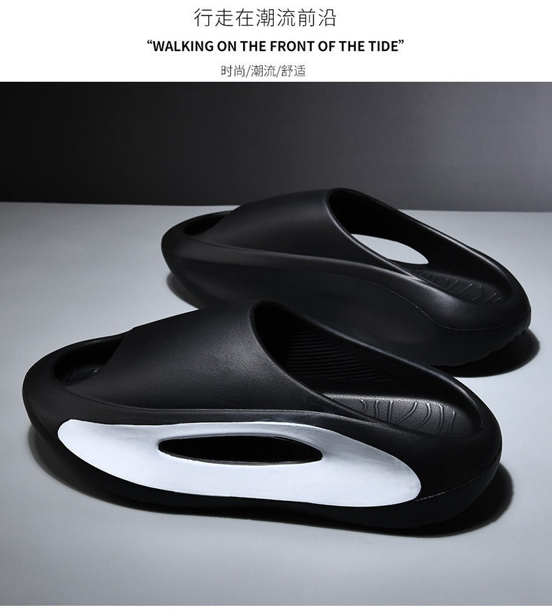 New Eva Slippers for Men, Thick-Soled, Non-Slip, Wear-Resistant Sandals  Comfortable Beach Shoes for Outdoor Wear