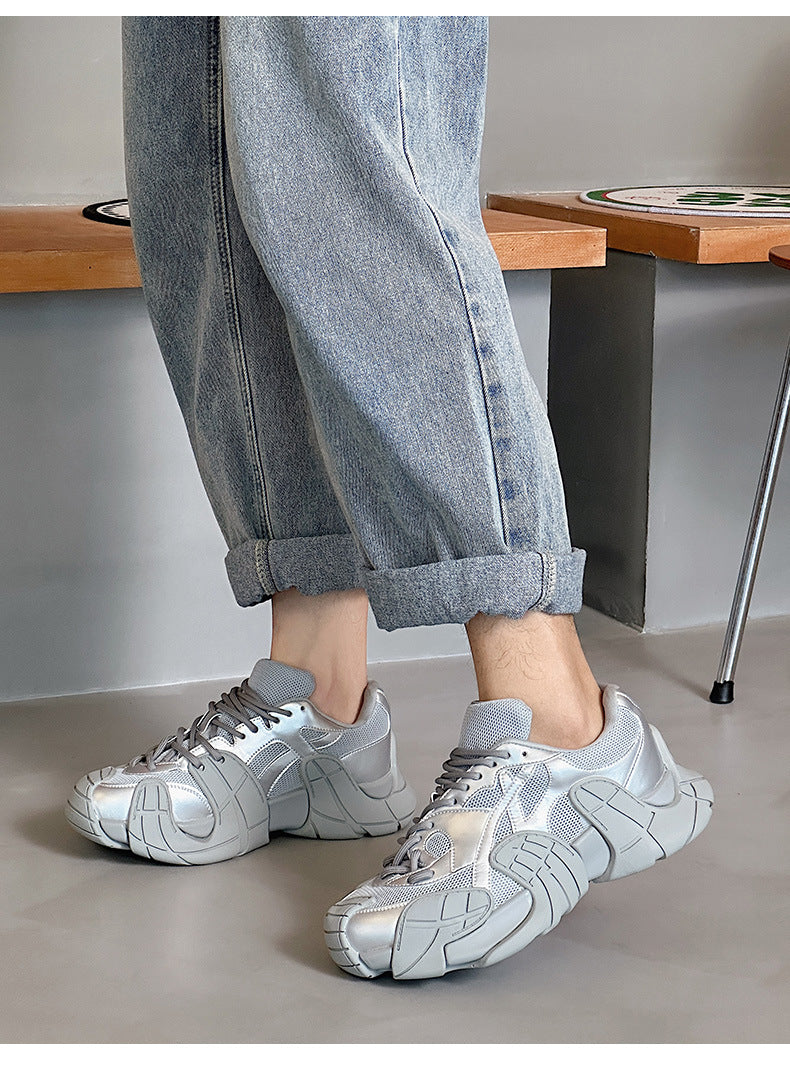 Thick-Soled Platform Running Breathable Casual Sports Versatile Shoes Women's & men's New Autumn Running Shoes