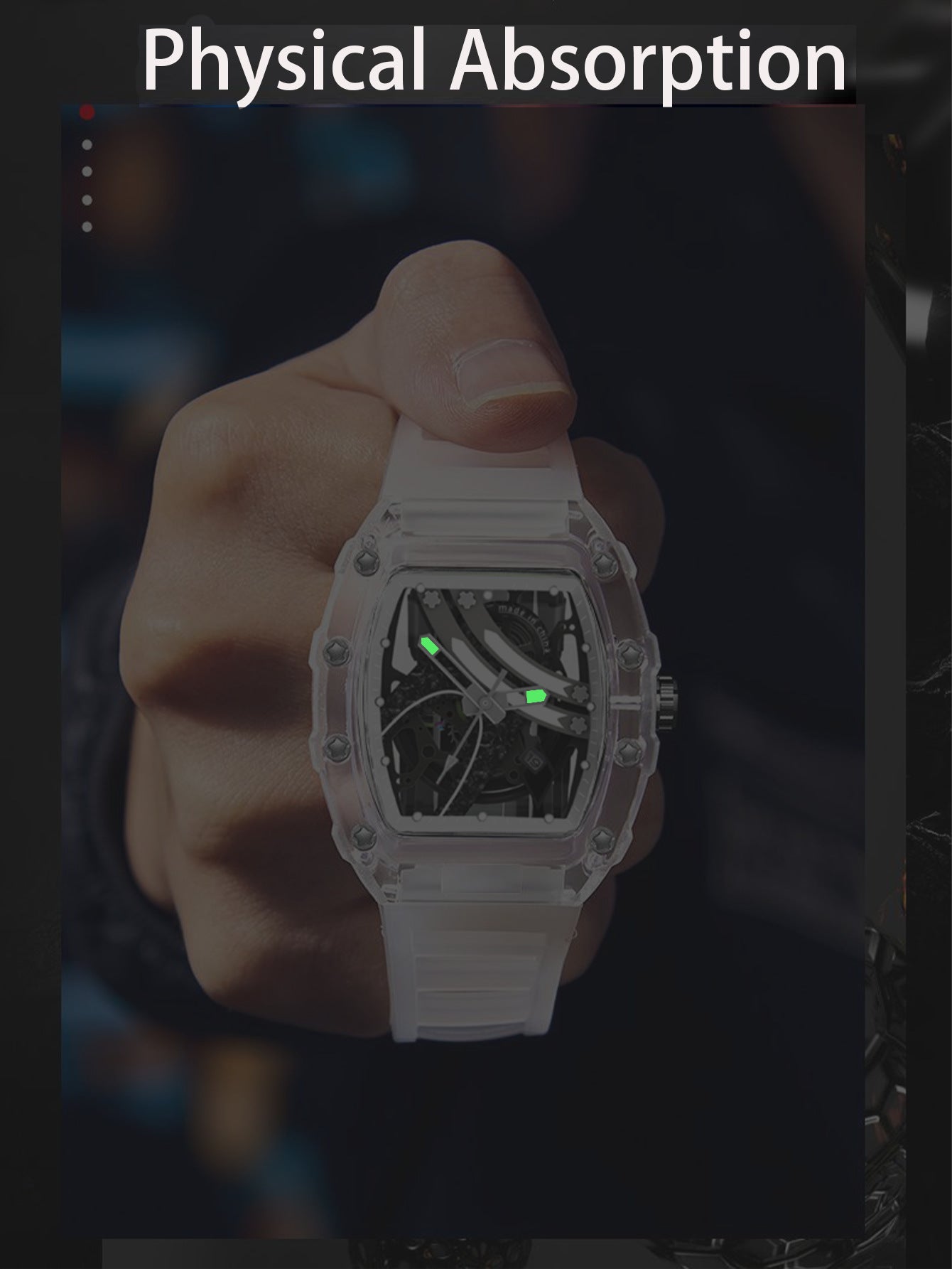 Zido's New Men's Gift Barrel-Shaped Casual Youth High-End Fashion Handsome Trendyy Watch