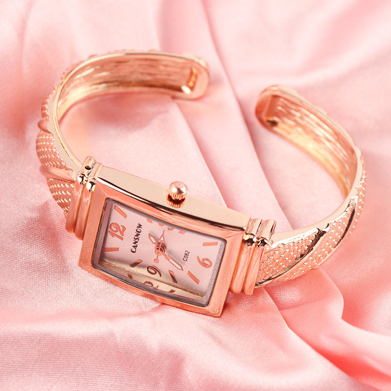 Women's Watch All-match golden bracelet personality fashion bracelet quartz watch for women