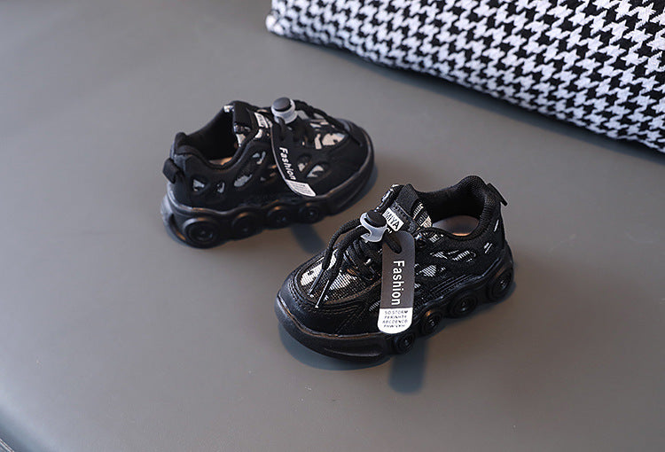 Children's Light-Up Shoes 2026 Spring and Autumn New Model for Boys and Girls Led Glowing Shoes for Young Children Fashionable Soft-Soled Sneakers