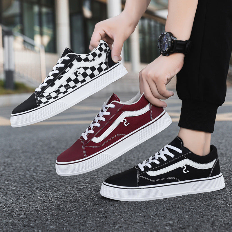 Spring and Autumn Shoes Men's Classic Low-Top Canvas Shoes Student Sneakers Men's Shoes Casual Shoes Korean Style Trendy Men's Shoes