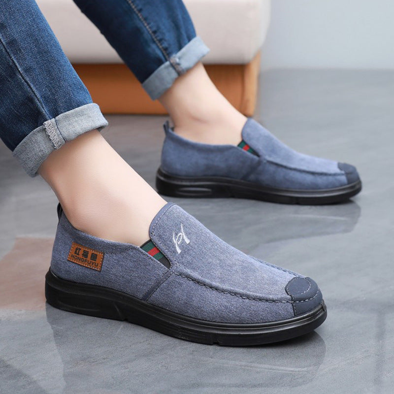 Spring Shoes for the Elderly, Men's Old Beijing Cloth Shoes, Men's Middle-Aged and Elderly Middle-Aged Men's Dad Shoes, Soft Soles and Durable
