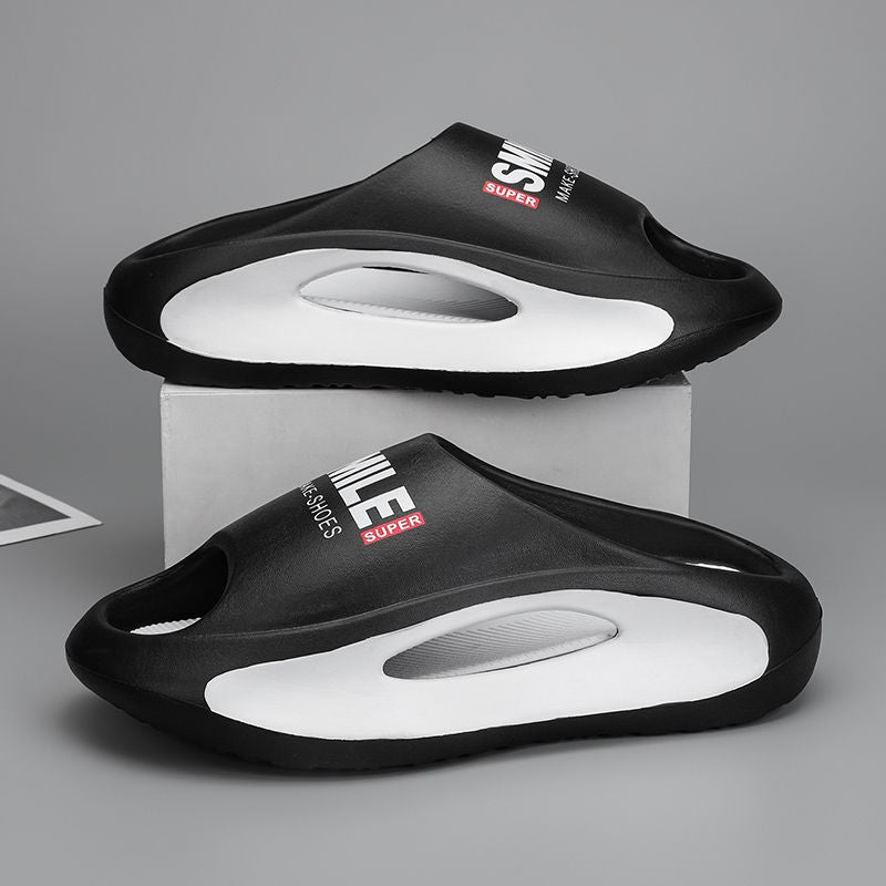 New Eva Slippers for Men, Thick-Soled, Non-Slip, Wear-Resistant Sandals  Comfortable Beach Shoes for Outdoor Wear