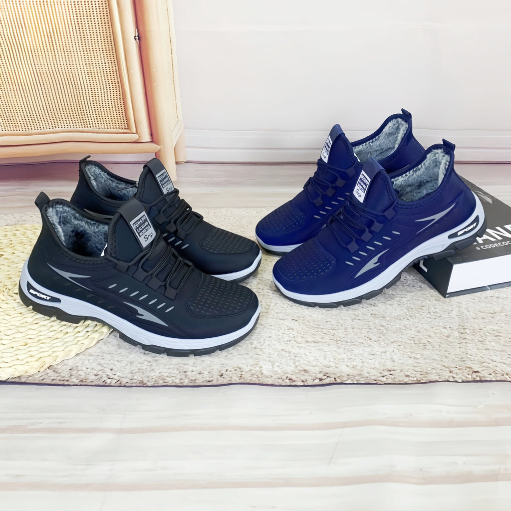 Winter New fleece-lined Men's Cotton Shoes Old Beijing Cloth Shoes Comfortable Middle-aged and Elderly Casual Dad Shoes Men's Thickened Snow Boots