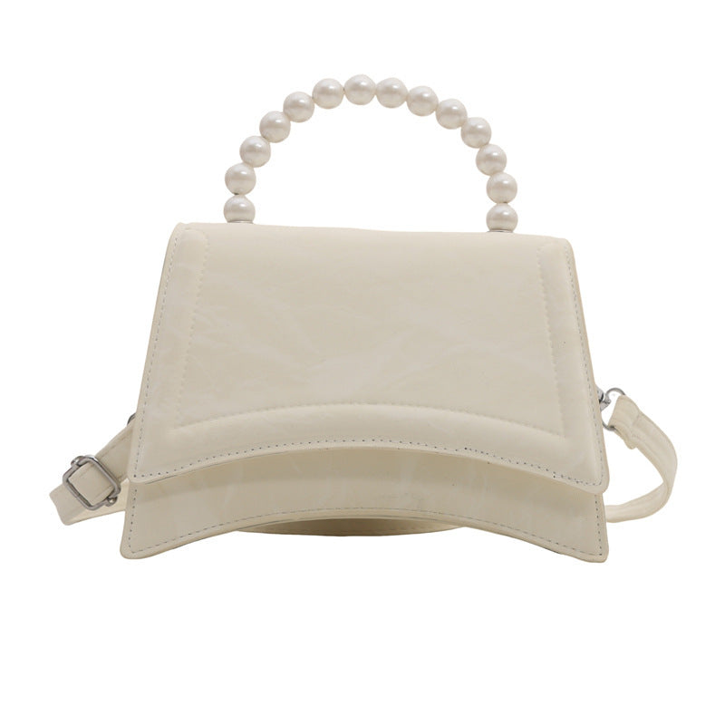 Trendy and Sophisticated Niche Handbags for Women, Popular in 2025 Summer, New Pearl Design Small Tote and Crossbody Bag