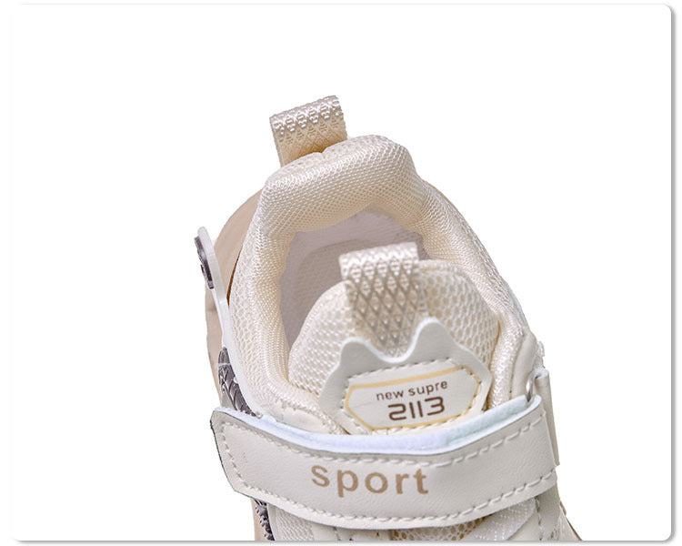 Spring and Autumn New Children's Luminous Mesh Shoes Men's and Women's Baby Shoes Lights Soft Sole Children's Velcro Casual sneaker Trendy