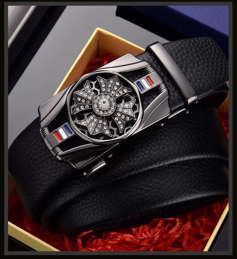 men's belt automatic buckle trembles fast hand explosion casual Joker simple fashion wholesale generation hair