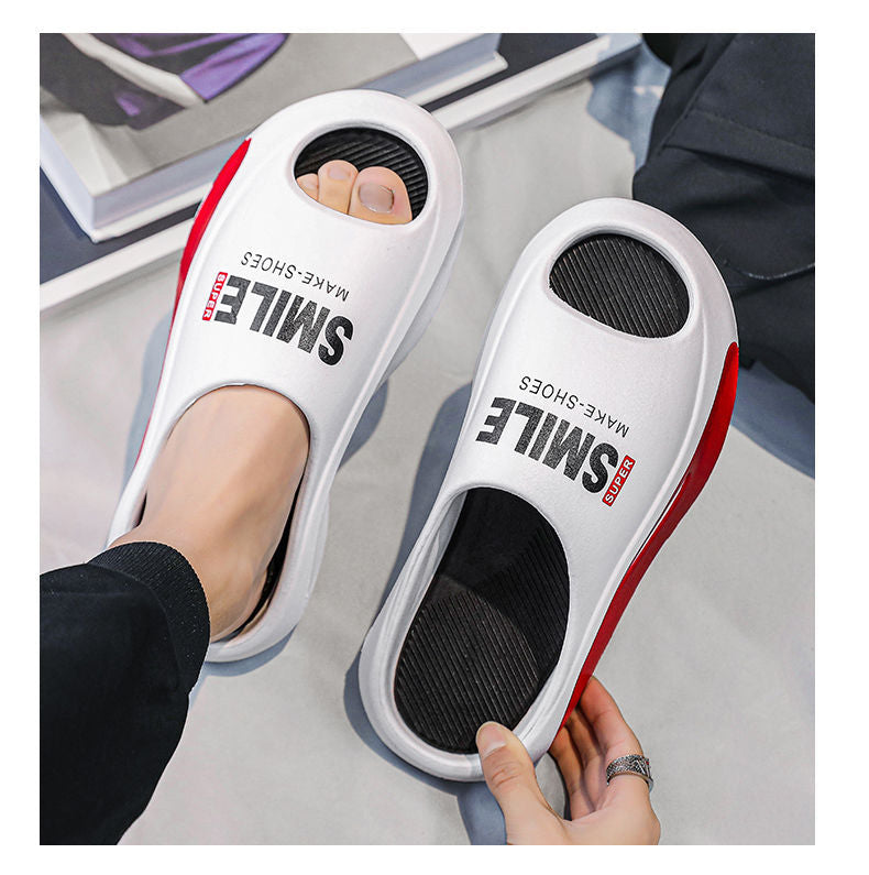 New Eva Slippers for Men, Thick-Soled, Non-Slip, Wear-Resistant Sandals  Comfortable Beach Shoes for Outdoor Wear