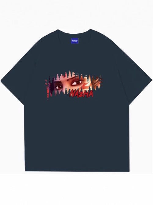 2025 Trendy Brand Short-Sleeved T-Shirt Men's Summer New Loose Round Neck Clothes Sports Half-Sleeved Men's Trendyy Tops Men's t