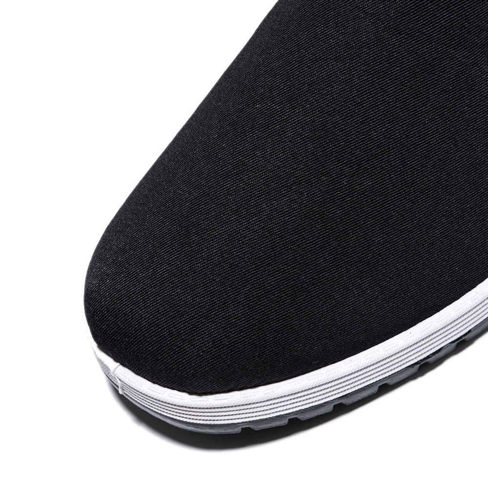 Old Beijing cloth shoes men's non-slip breathable men's wear-resistant soft bottom labor protection fleece-lined cotton shoes casual Sports men's shoes