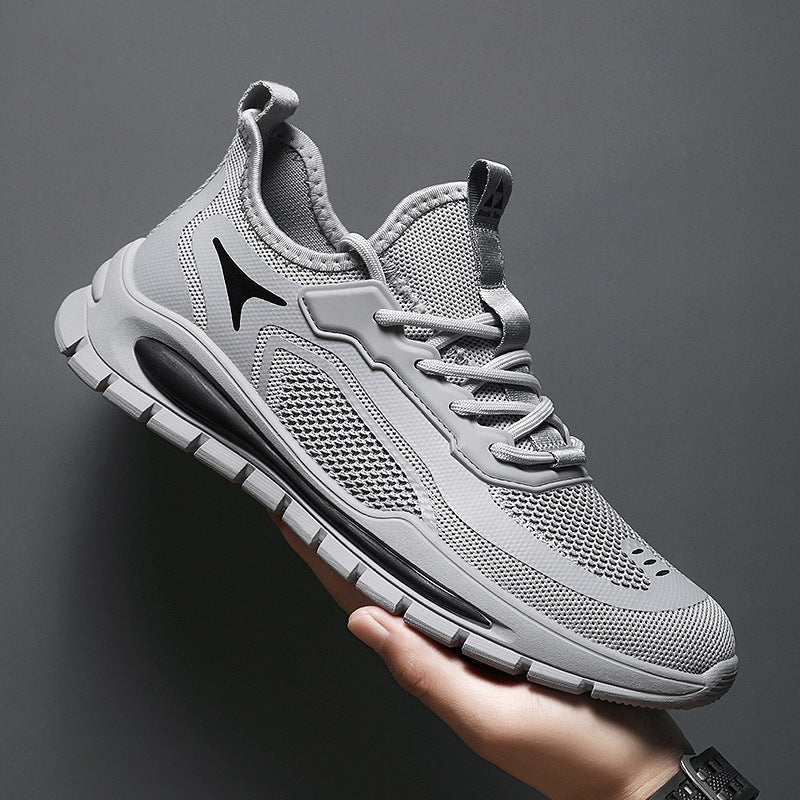 Men's Shoes 2025 New Sports Shoes Korean Style Trbottomy Easiest for Match Breathable Running Casual Shoes Plaid Thick-Soled Dad Shoes