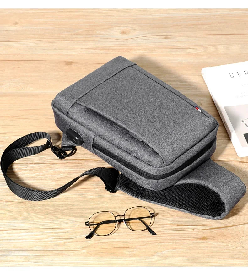 Waterproof Shoulder Bag, Crossbody Bag, Large Capacity Oxford Cloth Men's Bag Gift