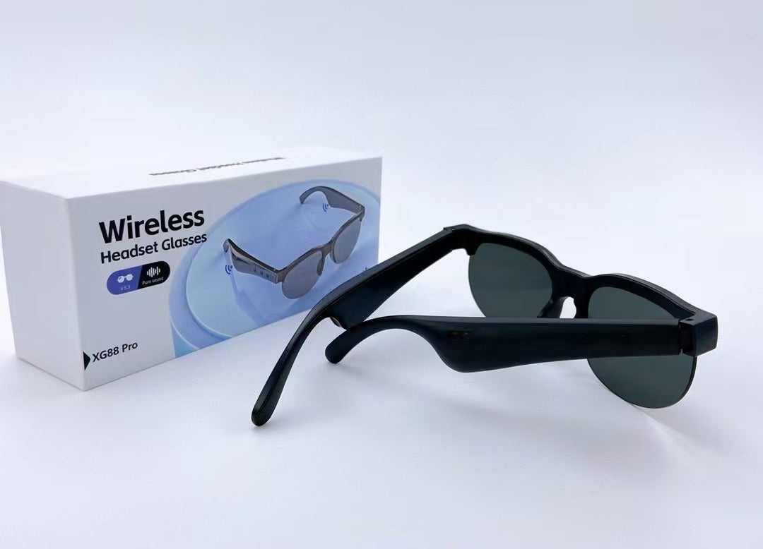 Cross Border XG88PRO Wireless Bluetooth Glasses Headset 5.3 Stereo OWS Bluetooth Headset Riding Sunglasses