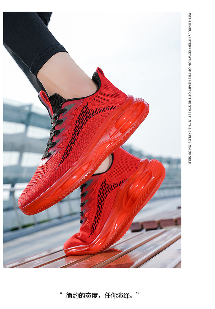 Men's Sports Shoes 2025 New Model Full-Length Air-Cushioned Running Shoes Men's Non-Slip Shock-Absorbing Casual Fashion Trendy Dad Shoes Men
