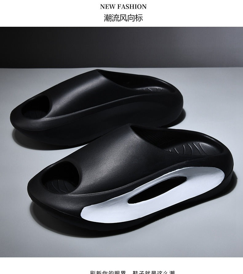 New Eva Slippers for Men, Thick-Soled, Non-Slip, Wear-Resistant Sandals  Comfortable Beach Shoes for Outdoor Wear