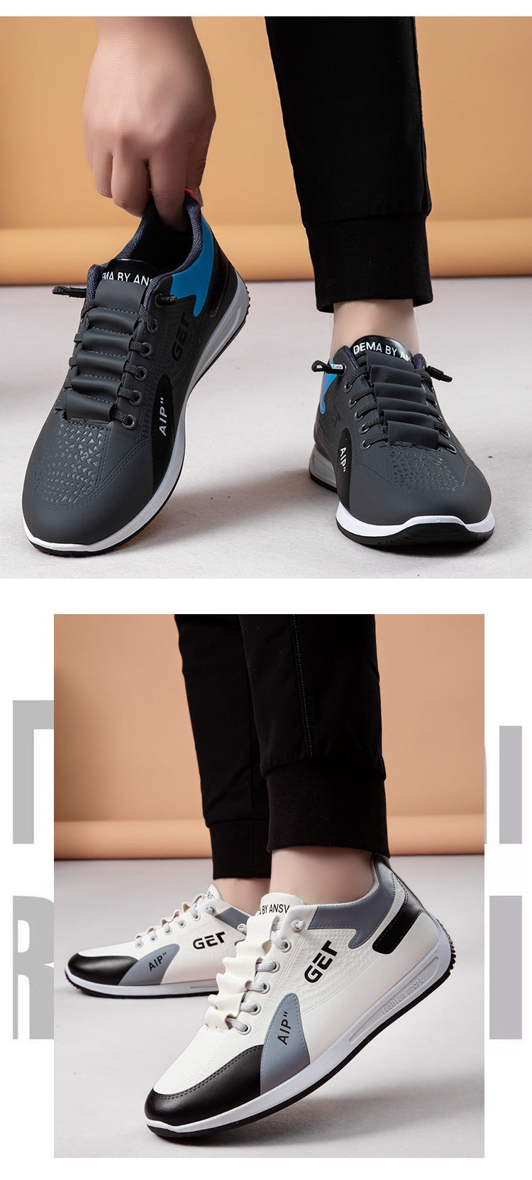 New Fashion Men's Shoes Trendy Sneakers Running Lightweight Casual Men's Casual Shoes Trendy Versatile Men's Shoes