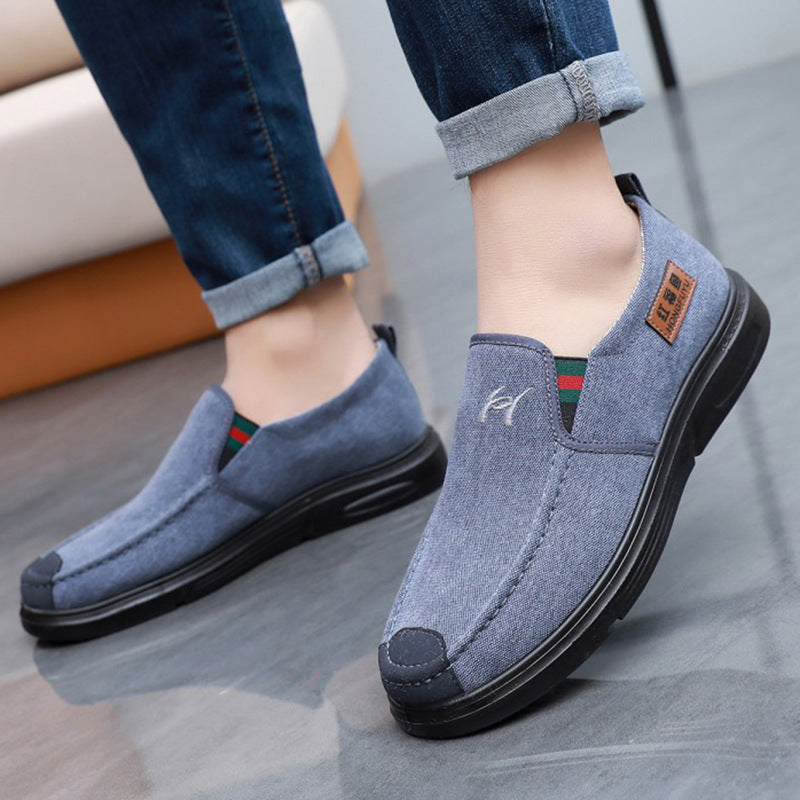 Spring Shoes for the Elderly, Men's Old Beijing Cloth Shoes, Men's Middle-Aged and Elderly Middle-Aged Men's Dad Shoes, Soft Soles and Durable