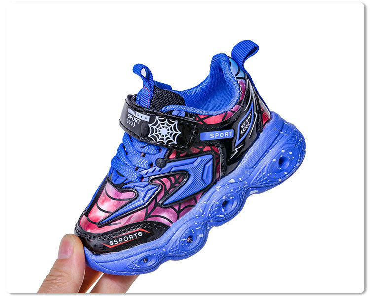 spring and autumn new children's sneaker LED luminous children's shoes 1-6 years old boys casual shoes children's shoes with lights