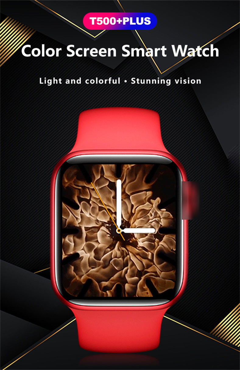 Cross-Border T500+Plus Smart Watch Bluetooth Call Sports Information Reminder Heart Rate Fitpro Factory Direct Sale