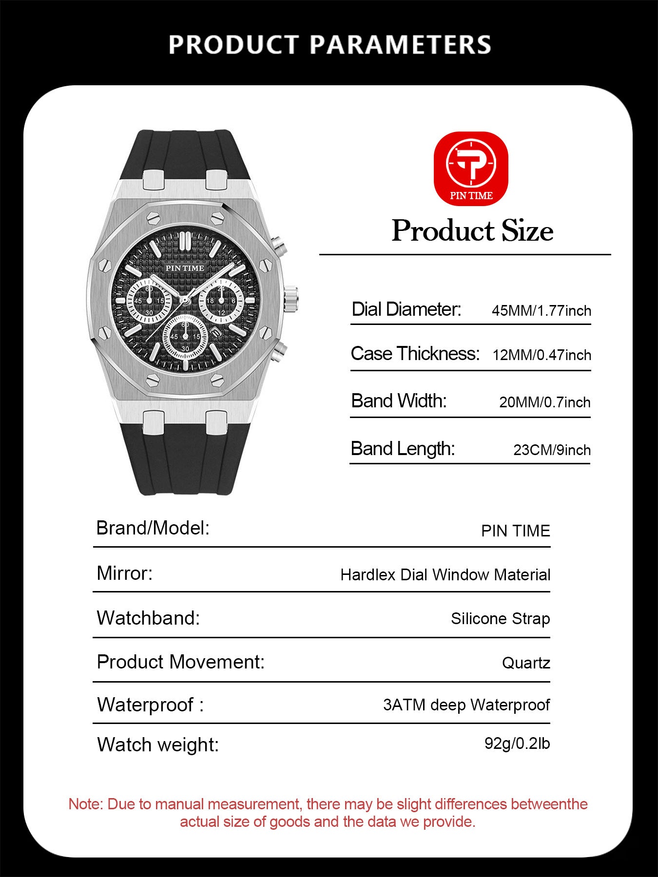 Men's Watches, Multi-Functional Sports Waterproof Men's Fashionable Casual Watches
