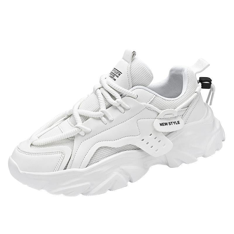 2025 Summer Men's Shoes New Breathable Mesh Shoes Men's Trendy Versatile Thick-Soled Sports Shoes Casual Dad Shoes for Men
