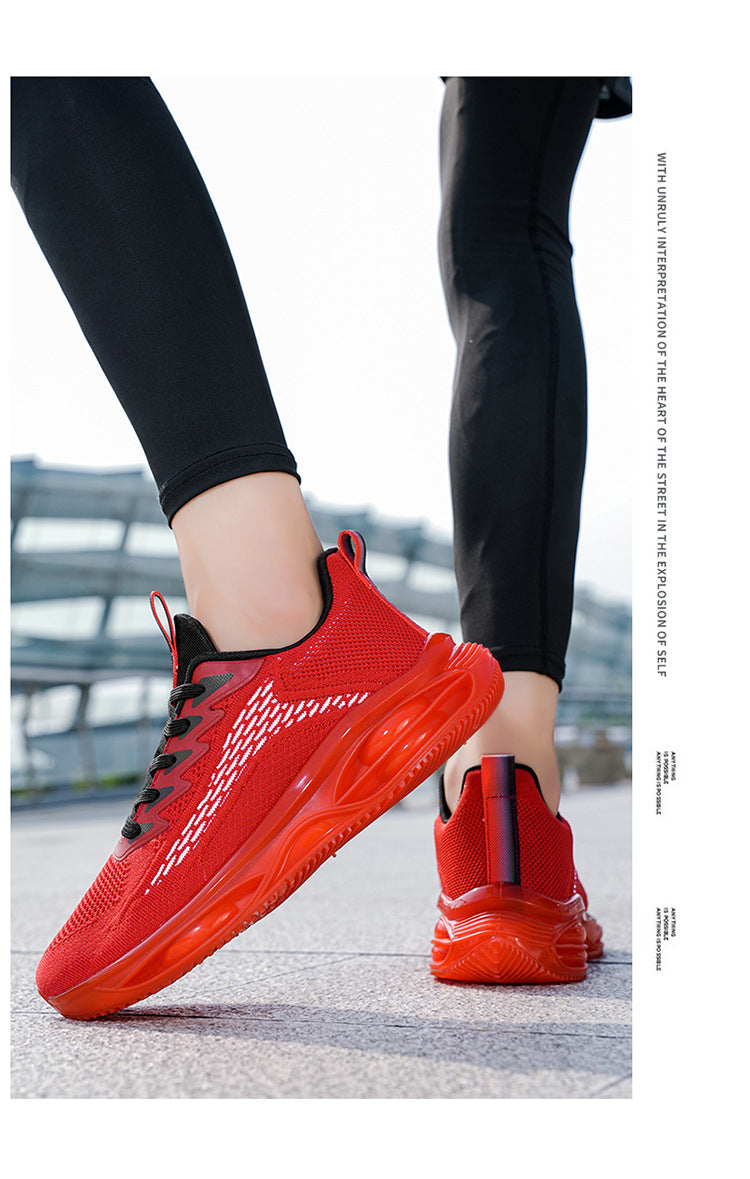 Men's Sports Shoes 2025 New Model Full-Length Air-Cushioned Running Shoes Men's Non-Slip Shock-Absorbing Casual Fashion Trendy Dad Shoes Men