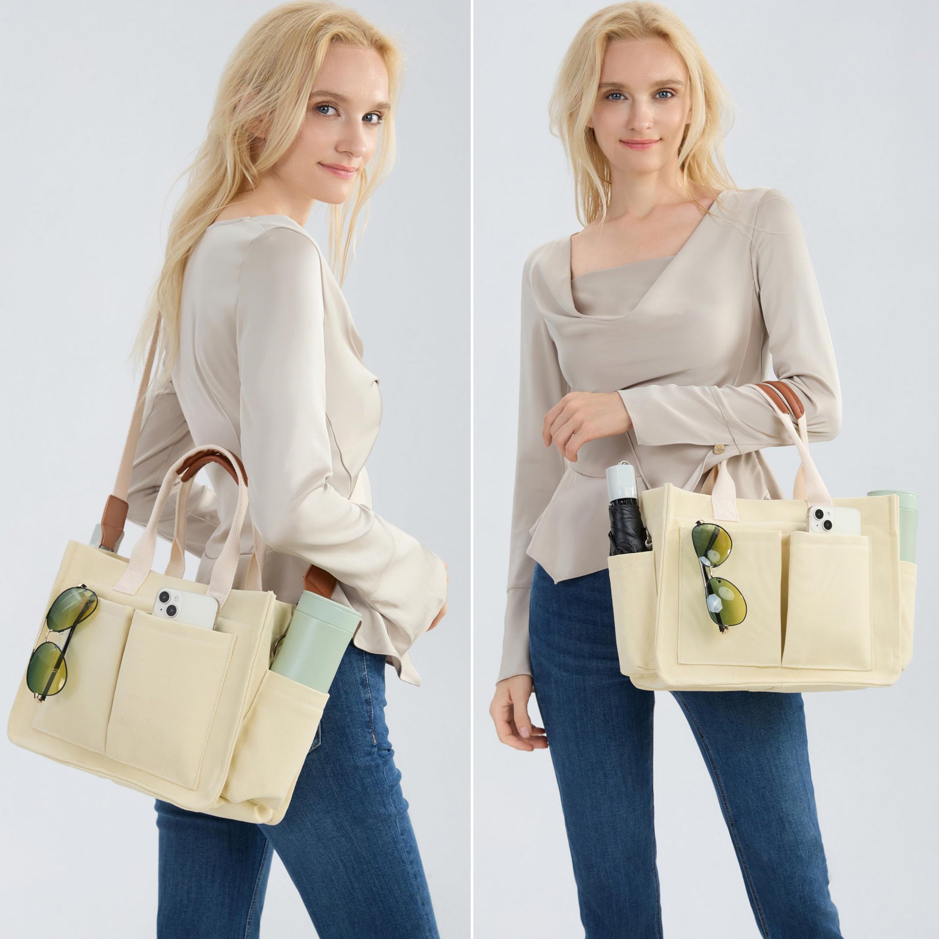 New Women's Large Canvas Handbag Crossbody Bag Daily Bag Handbag