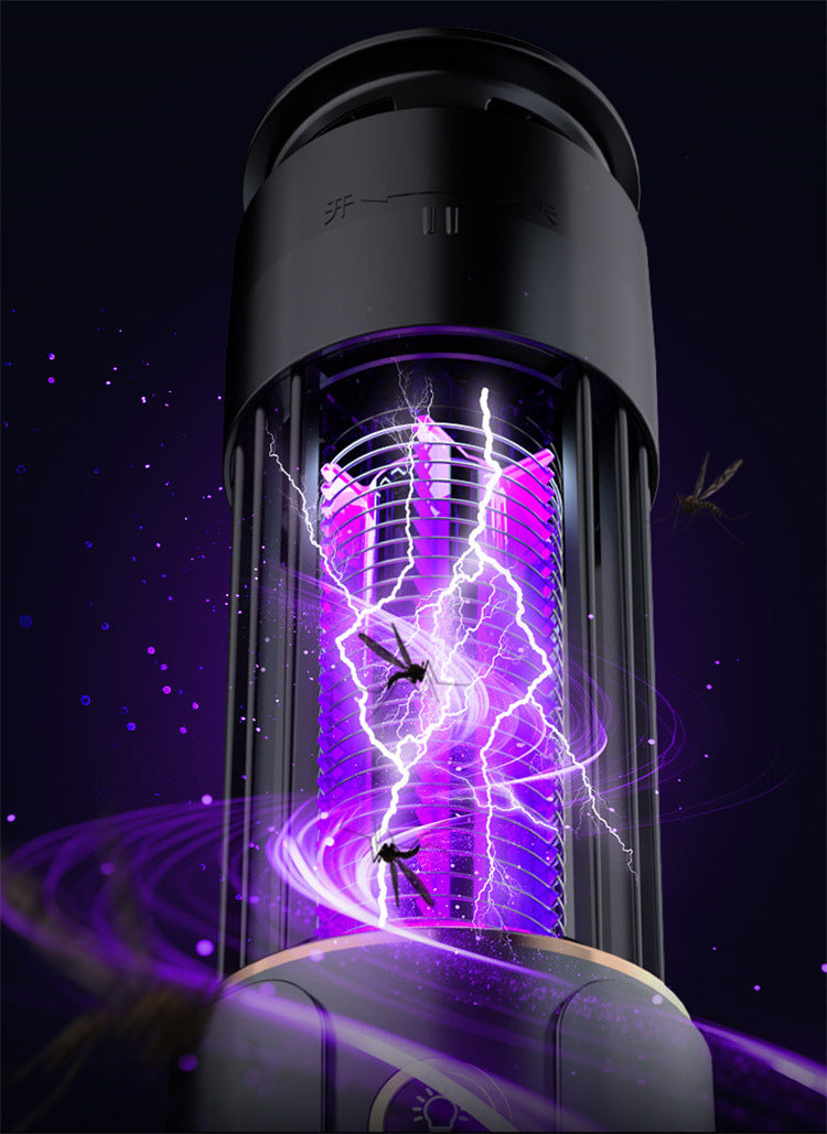 Cross-border USB Rechargeable Mosquito Killer Purple Light Mosquito Trap Three-in-One Household Indoor Portable Electric Shock Mosquito Killer Artifact