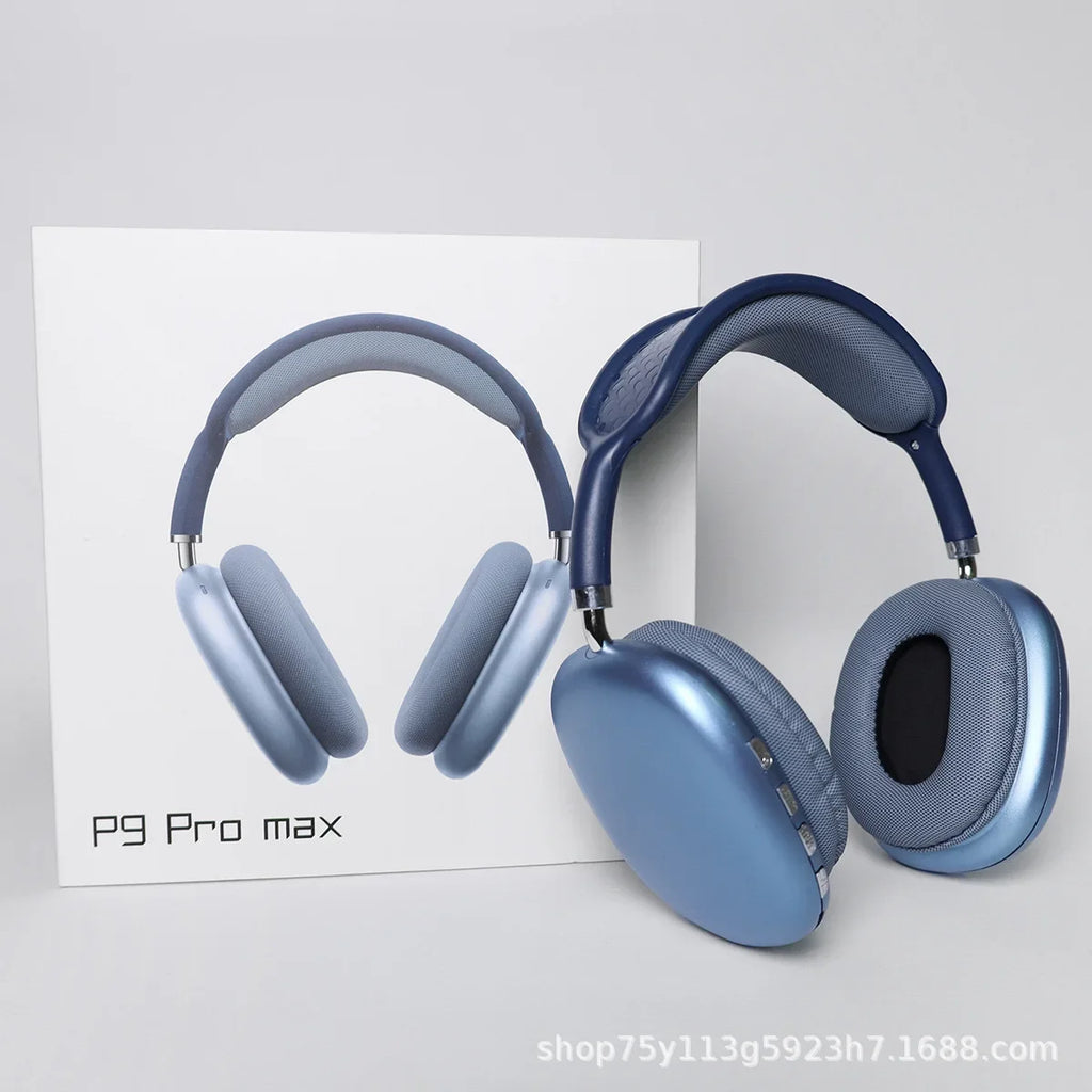 Cross-Border Foreign Trade P9 Pro Max Bluetooth Headphones Wireless Noise-Canceling Headphones Over-Ear Headset Huaqiangbei Wholesale