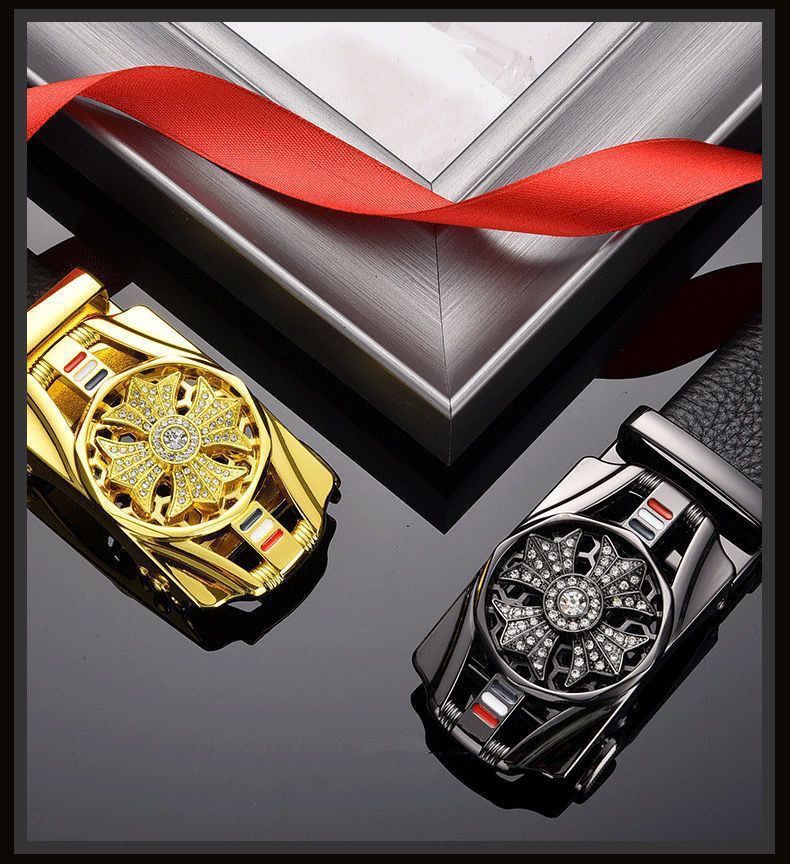 men's belt automatic buckle trembles fast hand explosion casual Joker simple fashion wholesale generation hair
