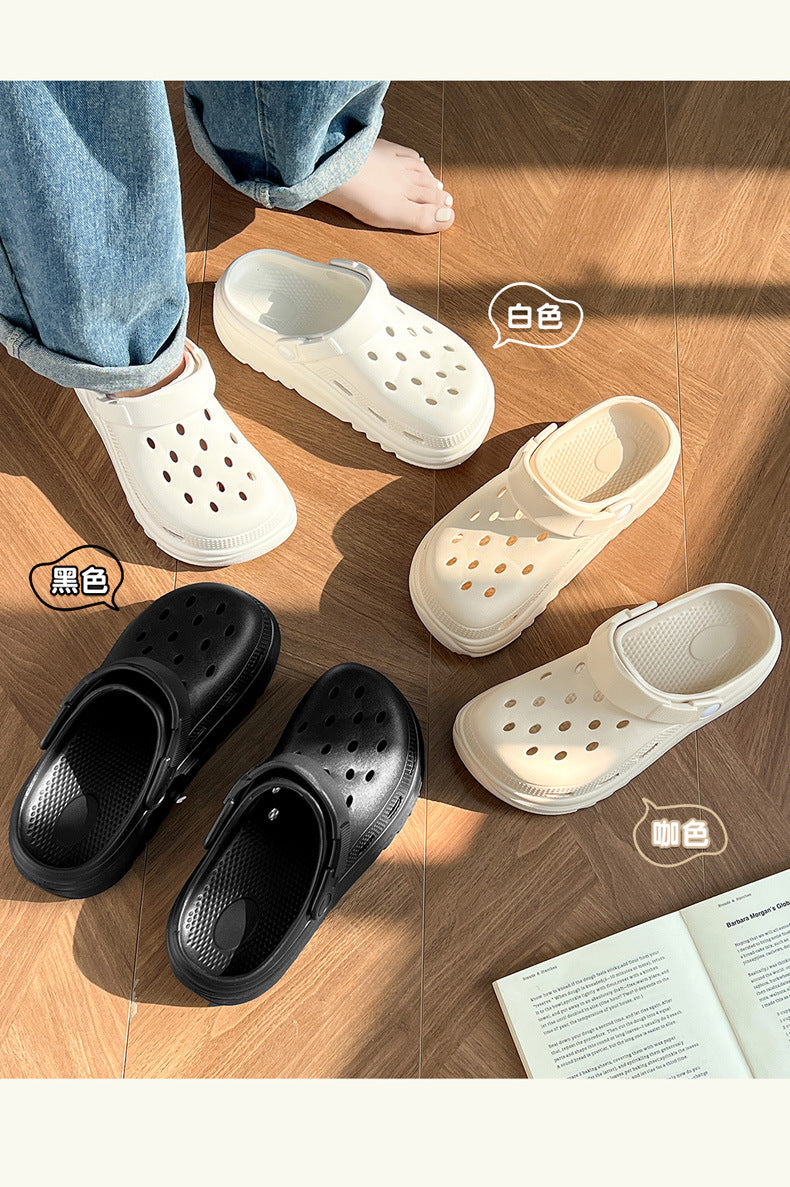 Eva Crocs Women's Summer Home Outerwear Thick-Soled Summer Couple Thick-Soled Home Indoor Beach Shoes Wholesale Women
