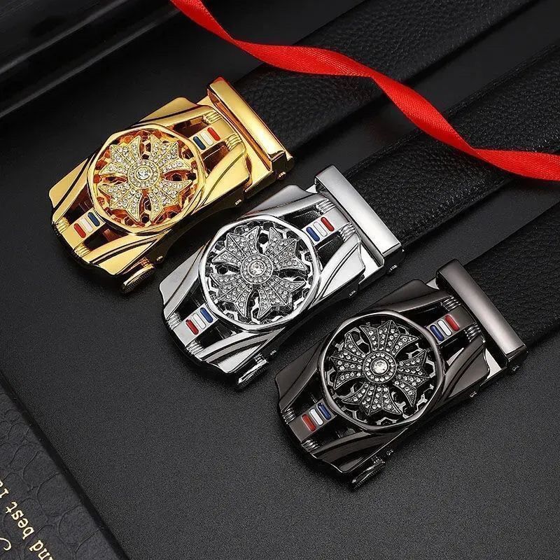 men's belt automatic buckle trembles fast hand explosion casual Joker simple fashion wholesale generation hair
