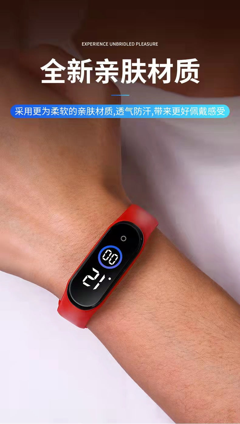 New Led Digital Watch Bracelet M4 Waterproof Fashion Digital Sports Model Kidsren's Student Led Digital Watch Manufacturer