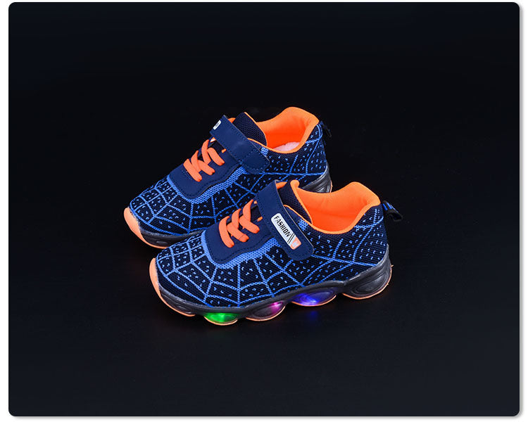 Spring and Autumn KidsShoes, Luminous Light Shoes,Baby Flash Shoes, Led Light-Up Sports Shoes, Mesh
