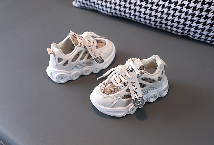 Children's Light-Up Shoes 2026 Spring and Autumn New Model for Boys and Girls Led Glowing Shoes for Young Children Fashionable Soft-Soled Sneakers