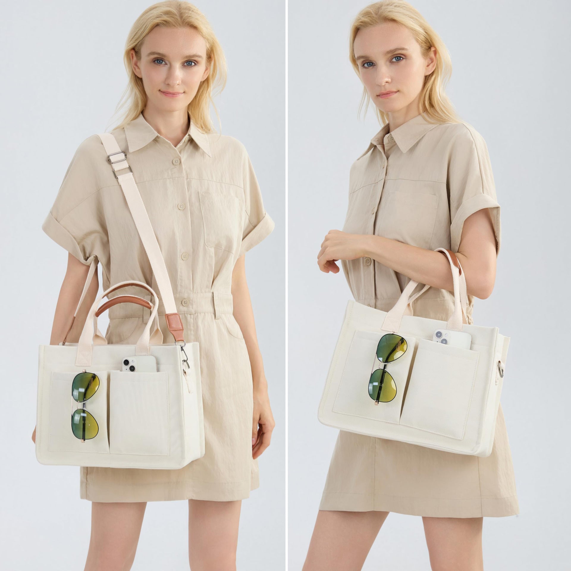 New Women's Large Canvas Handbag Crossbody Bag Daily Bag Handbag