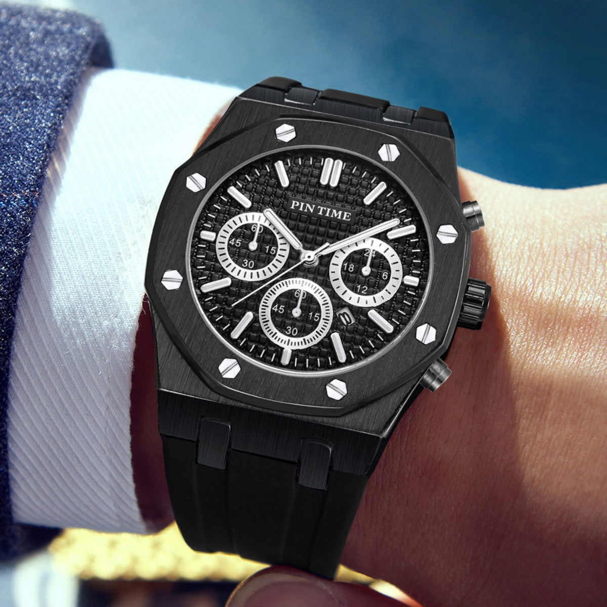 Men's Watches, Multi-Functional Sports Waterproof Men's Fashionable Casual Watches