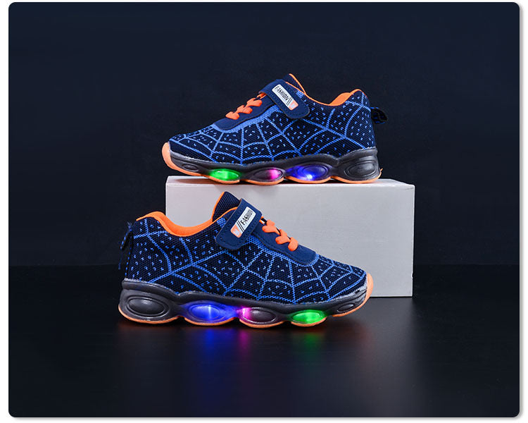 Spring and Autumn KidsShoes, Luminous Light Shoes,Baby Flash Shoes, Led Light-Up Sports Shoes, Mesh
