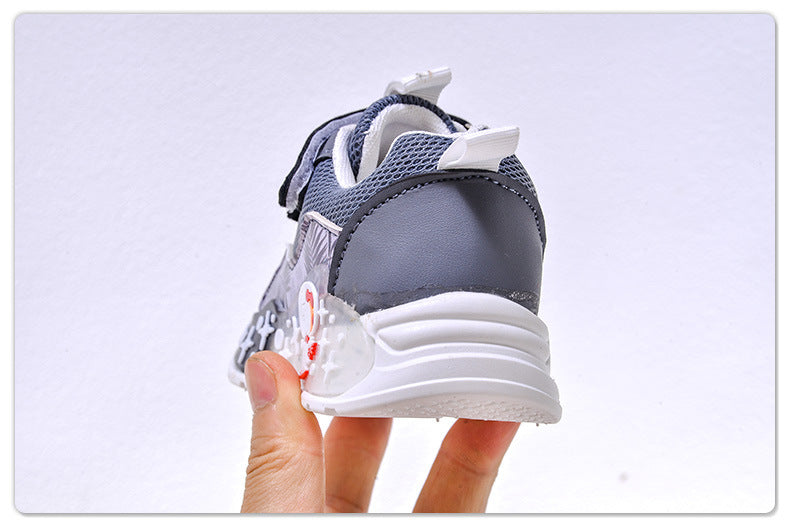 Light-Up Spring & Fall Mesh Comfortable and Lightweight Casual Light-Up Shoes for Small and Medium-Sized Children
