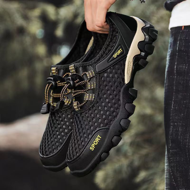 Mesh Shoes Summer Breathable Wading Shoes Men's Sports Casual Shoes Running Shoes Mesh Mountaineering Shoes Sandals Men's Shoes