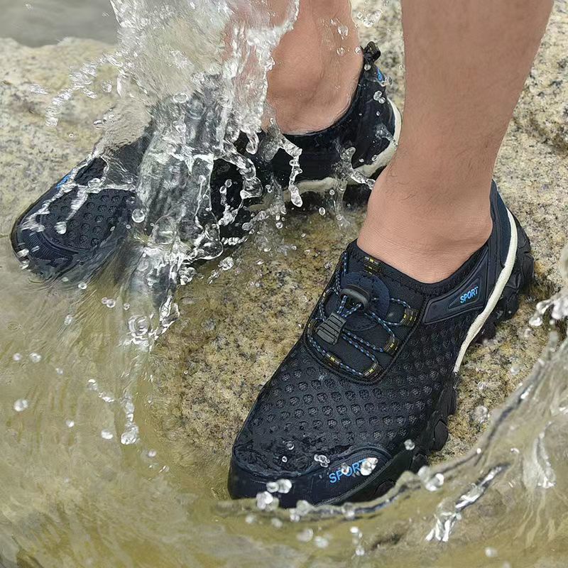 Mesh Shoes Summer Breathable Wading Shoes Men's Sports Casual Shoes Running Shoes Mesh Mountaineering Shoes Sandals Men's Shoes