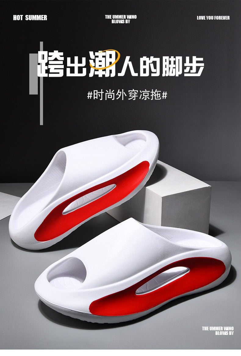 New Eva Slippers for Men, Thick-Soled, Non-Slip, Wear-Resistant Sandals  Comfortable Beach Shoes for Outdoor Wear