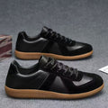 Men's Shoes 2025 Spring New Moral Training Shoes Men's Cloth Breathable Thick-Soled Sneakers Color Matching Lace-Up Casual Shoes