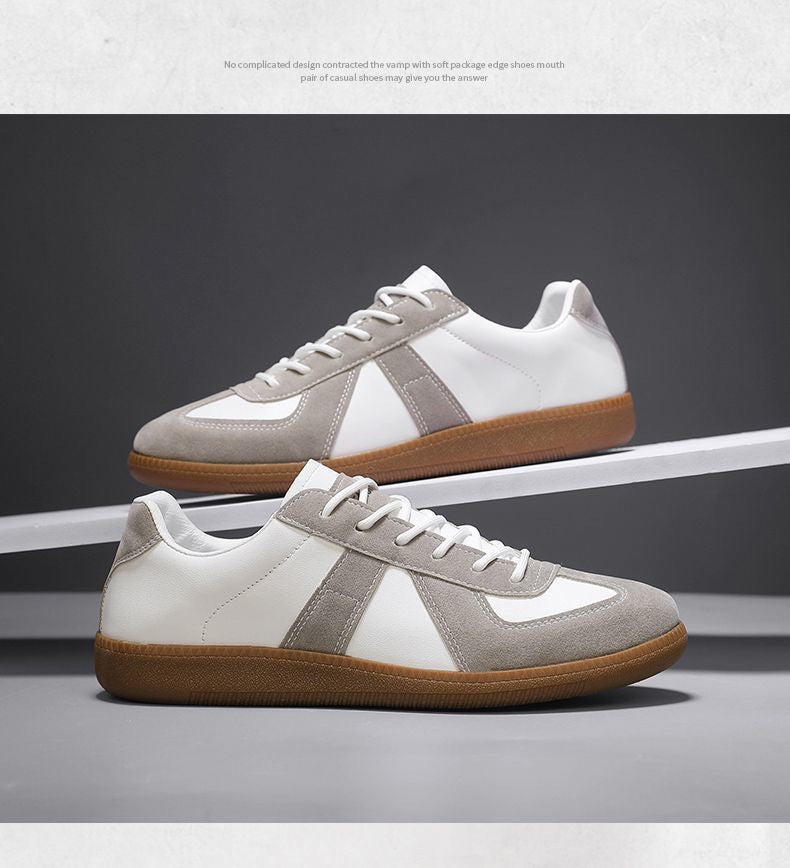 Men's shoes 2025 spring cross-border new breathable fashion men's shoes men's casual sneaker retro shoes men's moral training shoes