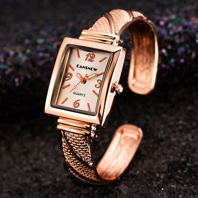 Women's Watch All-match golden bracelet personality fashion bracelet quartz watch for women
