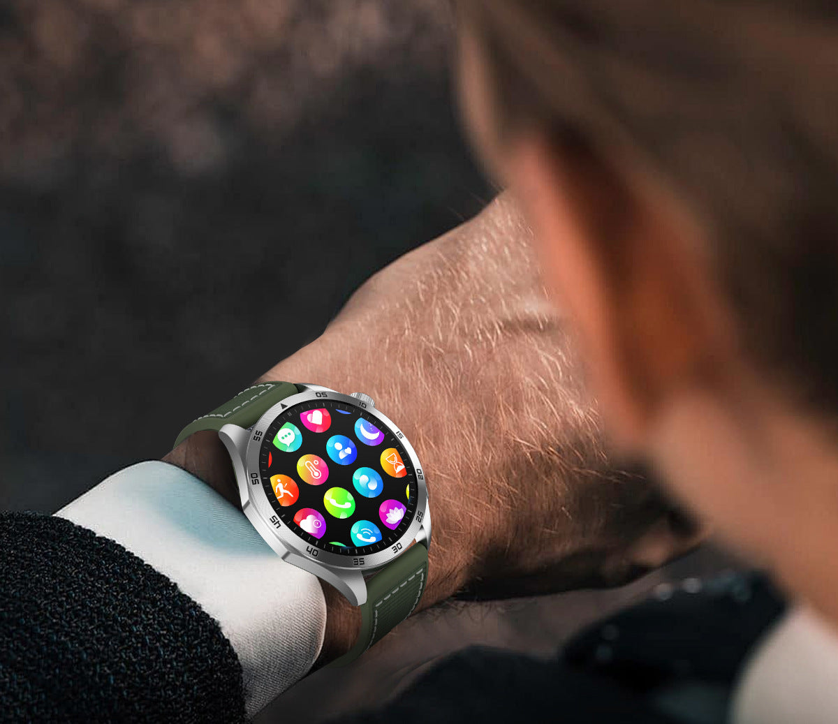 Cross-Border New Smart Watch Et485 Bluetooth Call Ecg Blood Pressure Blood Oxygen Heart Rate Blood Pressure Body Temperature